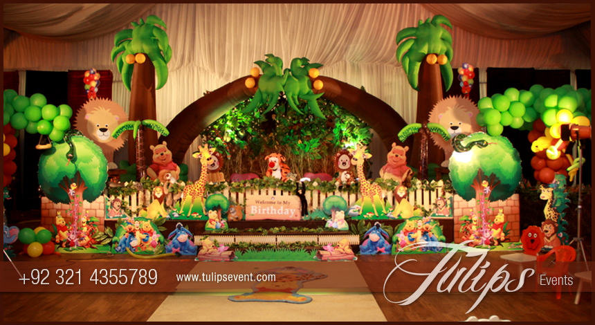 Jungle Animals Theme Party Decoration Ideas in Pakistan
