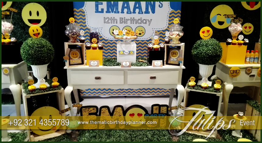Emoticon Birthday Party Theme ideas tulips events in Pakistan (23)