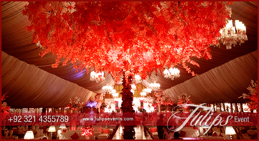 Red-Crystal-Wedding-theme-stage-decoraion-in-Pakistan-03
