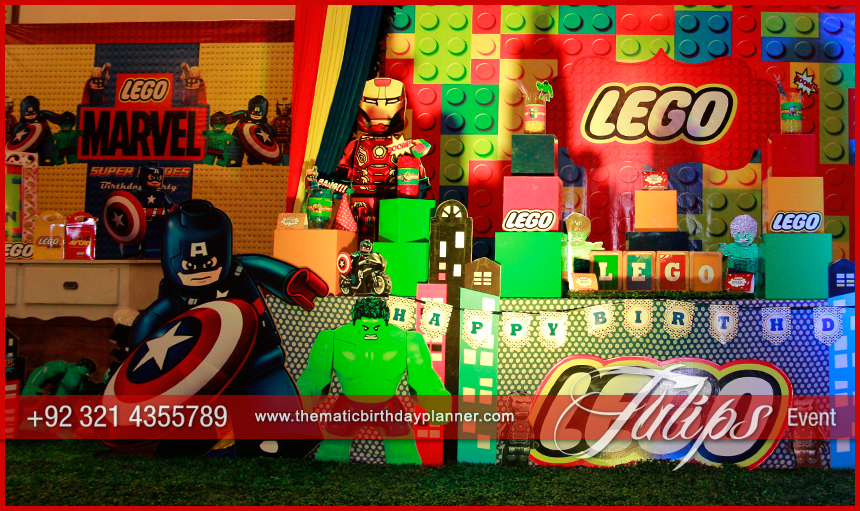 LEGO-Marvel-themed-party-decoration-tulips-events-in-Pakistan-1