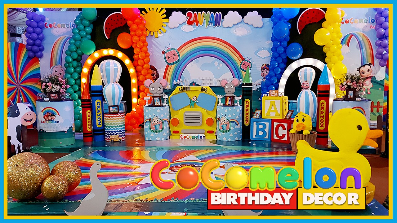 Cocomelon Theme Birthday Party Decorations